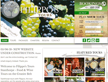 Tablet Screenshot of filippostours.com.au